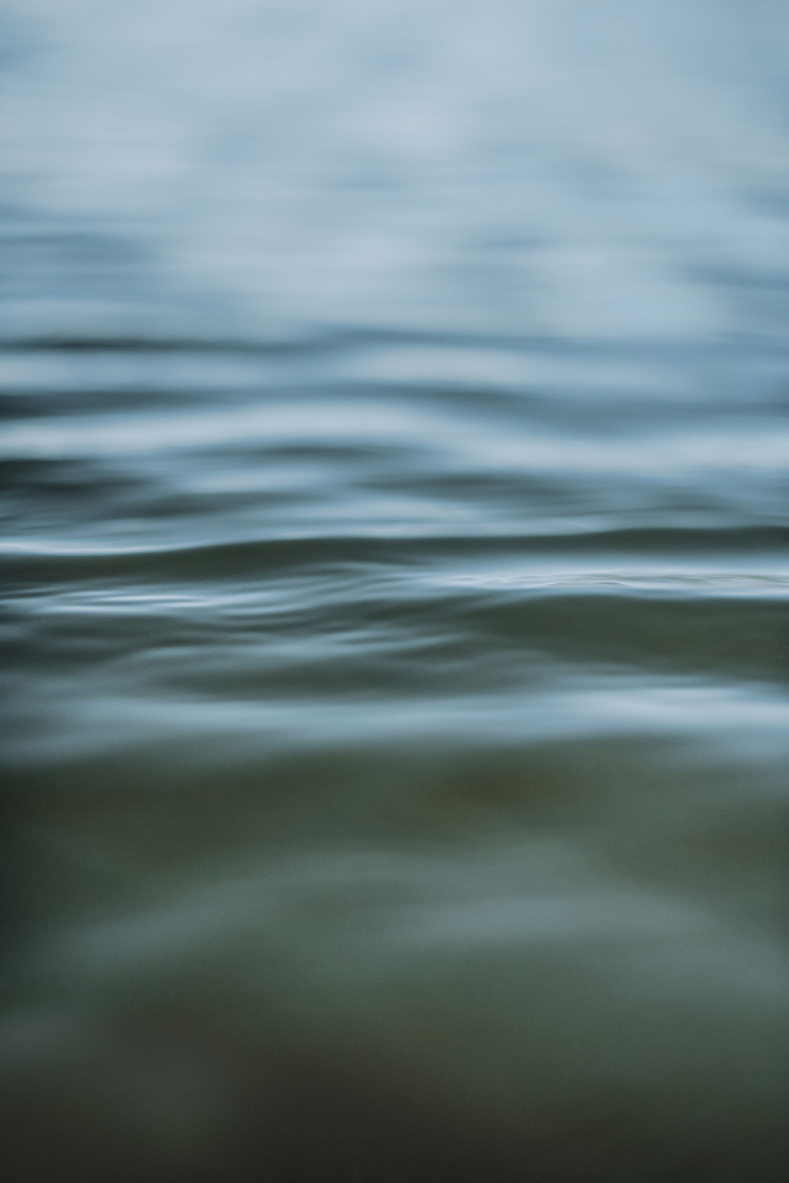 Calm rippling water